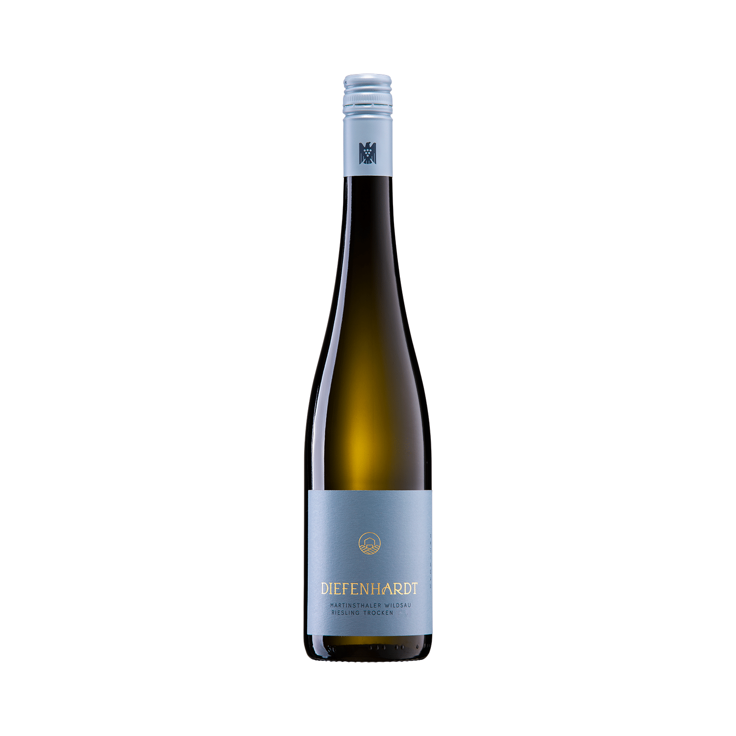 Diefenhardt Martinsthaler Wildsau Riesling trocken VDP Erste Lage 2022 vitvinsflaska med etikett