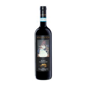 Martoccia Rosso di Montalcino DOC 2022 rödvinsflaska med etikett