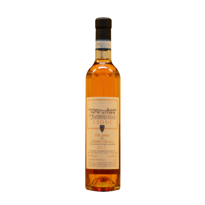 I Sodi Vinsanto Chiani Classico DOC 2013 vitvinsflaska med etikett