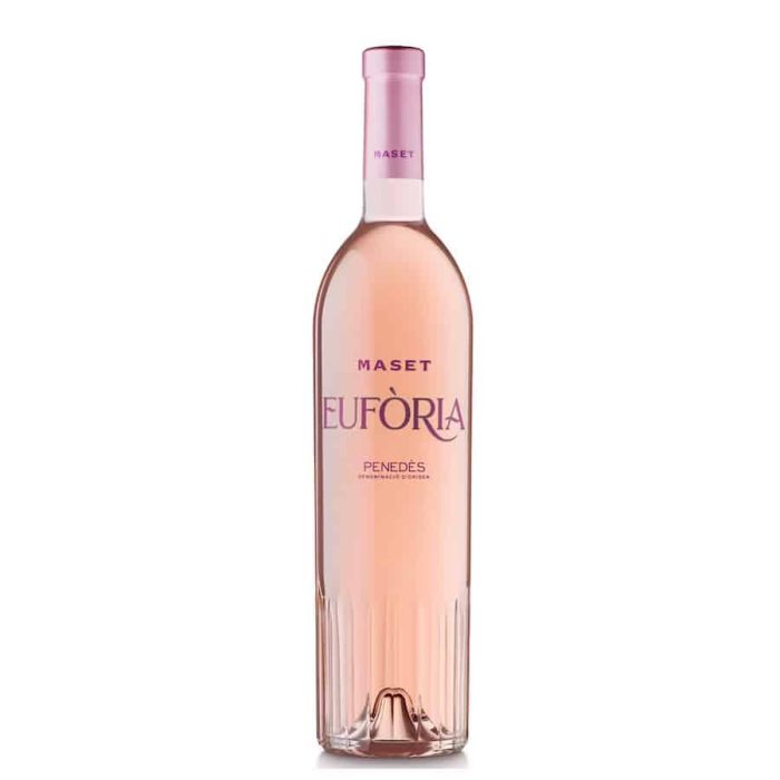 Maset euforia rosado 2020 rosevinsflaska med etikett
