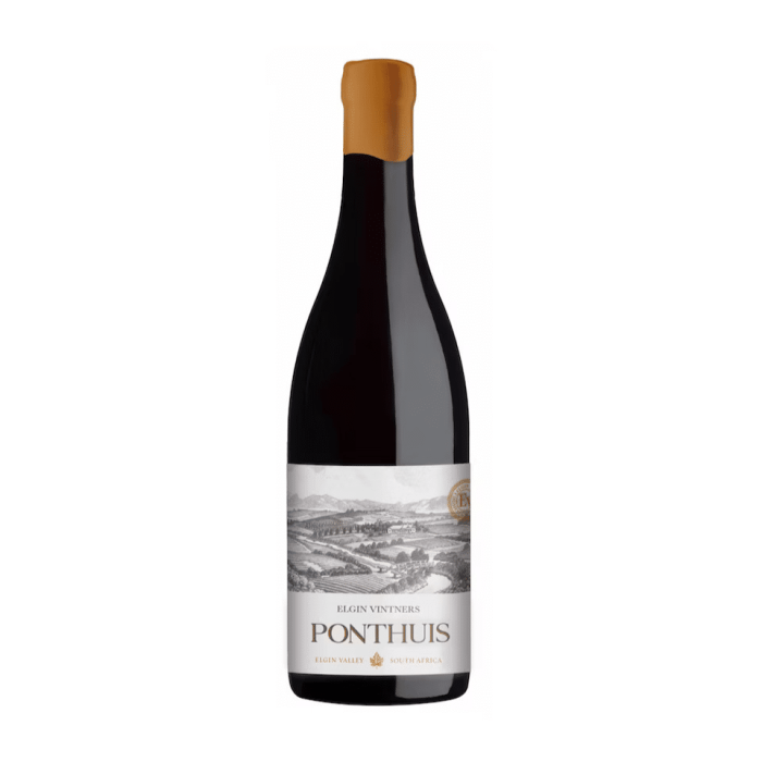 Ponthuis Pinot Noir 2021 rödvinsflaska med etikett