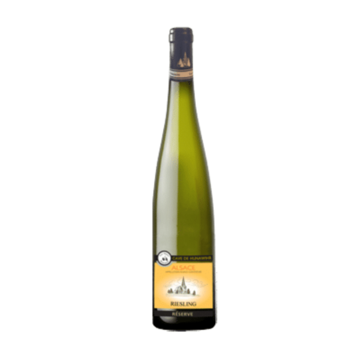 Riesling AOC Alsace Réserve 2023 vitvinsflaska med etikett