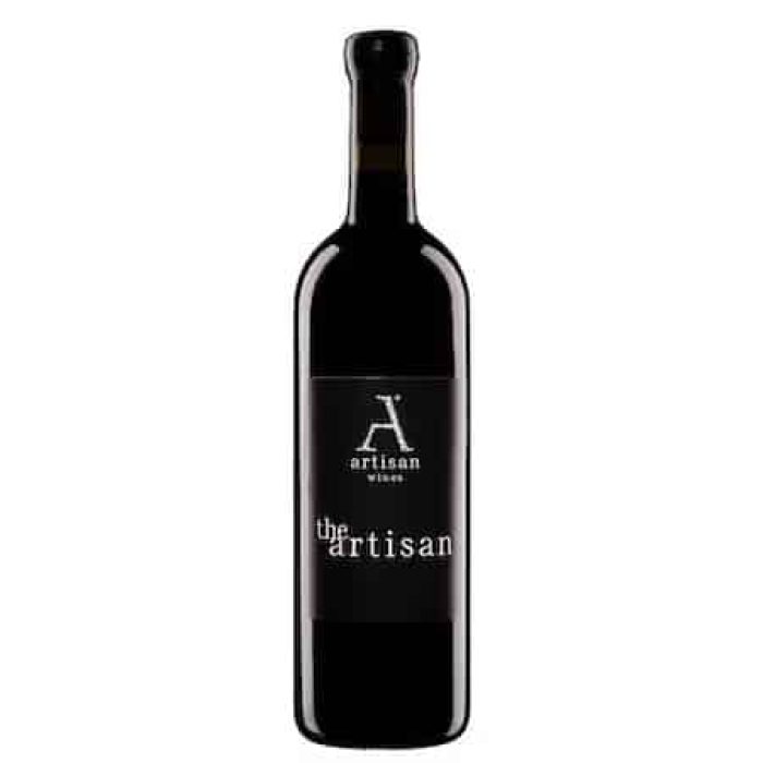 The Artisan Merlot 2017 rödvinsflaska med etikett