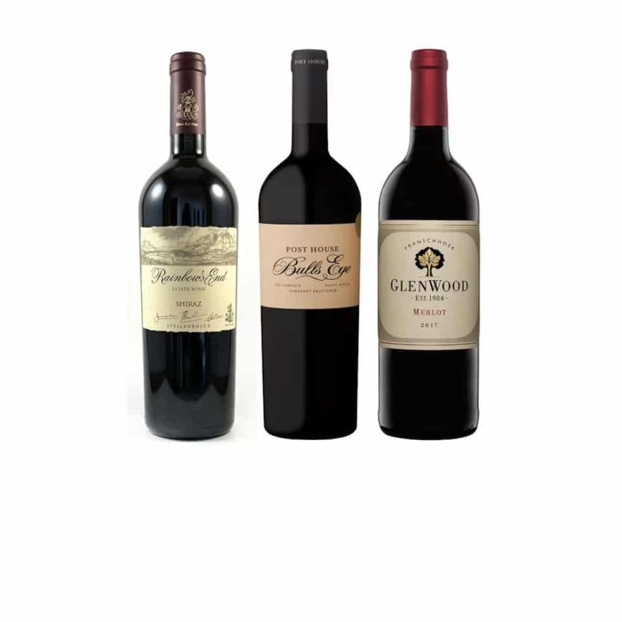 Tidbloms vinlåda rött 6 flaskor vin