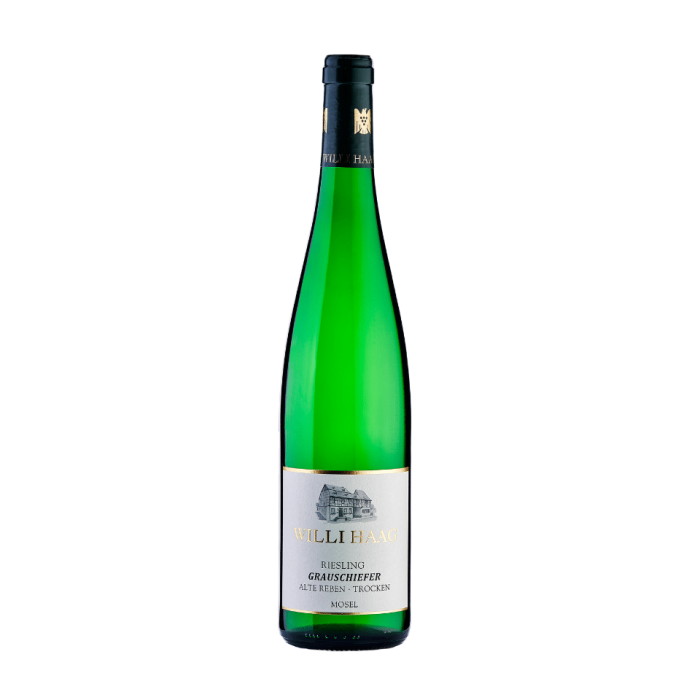 Willi Haag “Grauschiefer” Riesling trocken 2022 VDP Gutswein 2022 vitvinsflaska med etikett